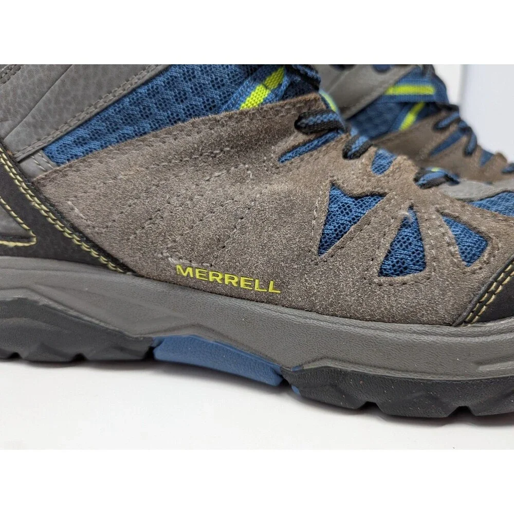 Merrell Capra Mid WTPF Boys Waterproof Hiking Boots Sz 3M Leather Gorpcore